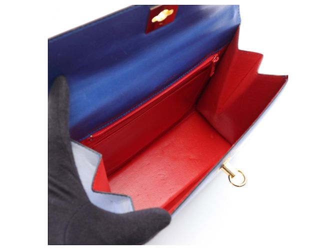 Céline Sac à main Celine en cuir bleu - vue 3