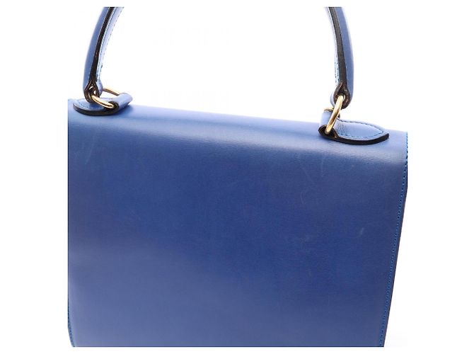 Céline Sac à main Celine en cuir bleu - vue 5