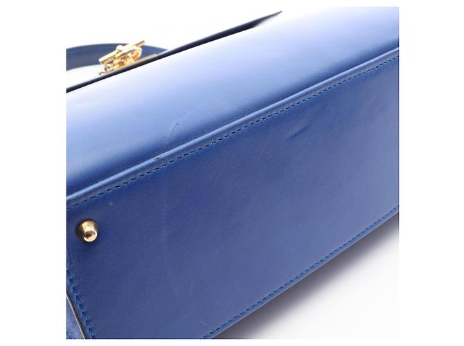 Céline Sac à main Celine en cuir bleu - vue 7