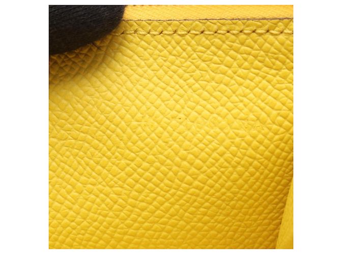 Hermès Hermes Bearn Soufflé Bi-fold Long Wallet Yellow - view 5