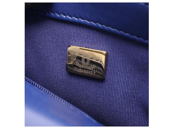 Bolsa de Ombro Mini Chanel Matelassé Azul - vista 5