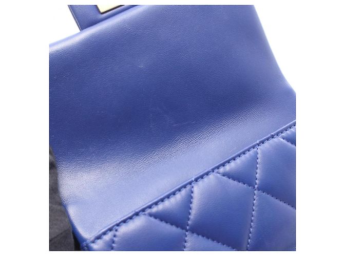 Bolsa de Ombro Mini Chanel Matelassé Azul - vista 7
