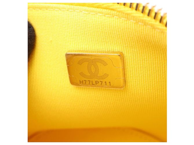 Chanel Matelassé Vanity Schultertasche Gelb - Ansicht 5