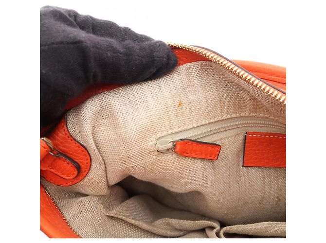 Borsa Tote 2-Way Gucci Bree GG Canvas Beige Arancione - vista 14