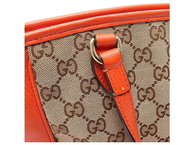 Borsa Tote 2-Way Gucci Bree GG Canvas Beige Arancione - vista 16