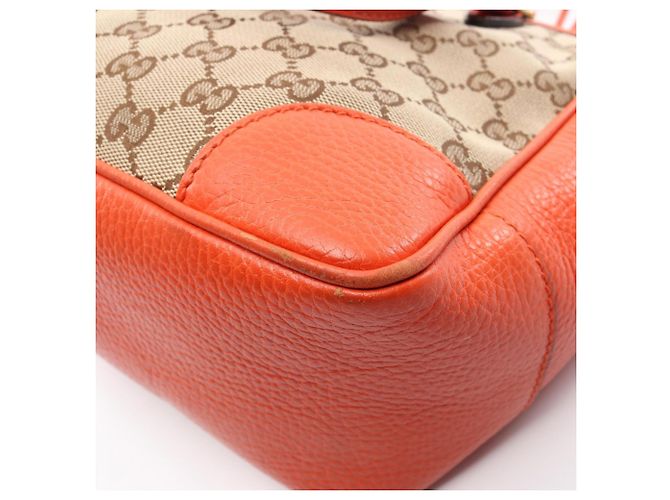 Borsa Tote 2-Way Gucci Bree GG Canvas Beige Arancione - vista 7