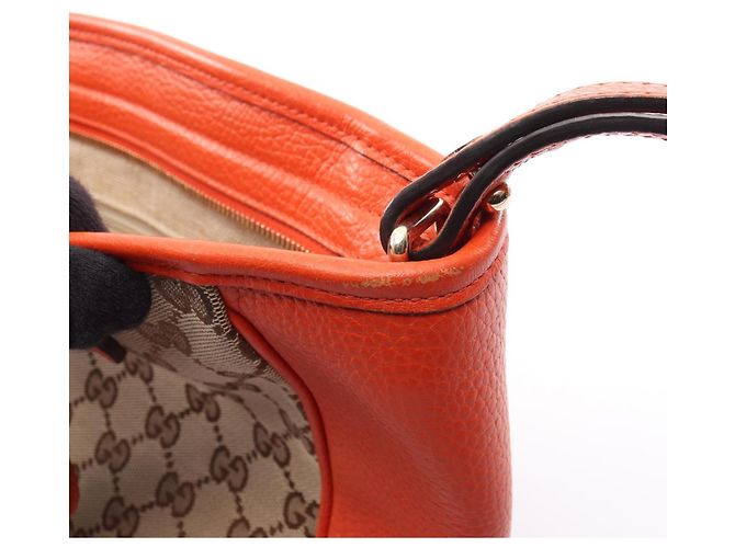 Borsa Tote 2-Way Gucci Bree GG Canvas Beige Arancione - vista 9