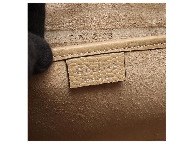 Céline Celine Luggage Nano Shopper 2-Way Handtasche Beige - Ansicht 4