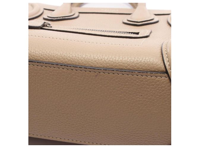 Céline Celine Luggage Nano Shopper 2-Way Handtasche Beige - Ansicht 7
