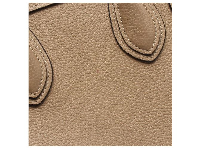 Céline Celine Luggage Nano Shopper 2-Way Handtasche Beige - Ansicht 8