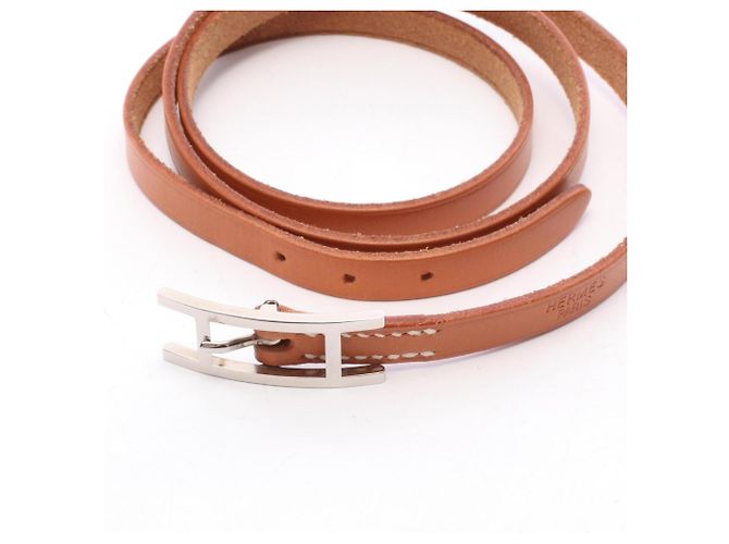 Hermès Pulsera Long Charm Hermes Api 3 Castaño - vista 3