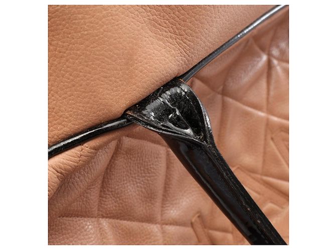 Chanel Matelassé Bowling Bag Schwarz Beige - Ansicht 10