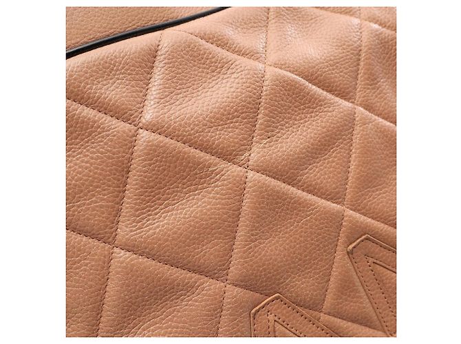 Chanel Matelassé Bowling Bag Schwarz Beige - Ansicht 14