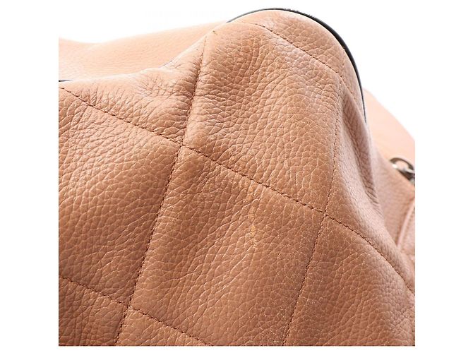 Chanel Matelassé Bowling Bag Schwarz Beige - Ansicht 15