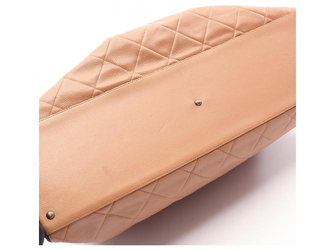Chanel Matelassé Bowling Bag Schwarz Beige - Ansicht 8