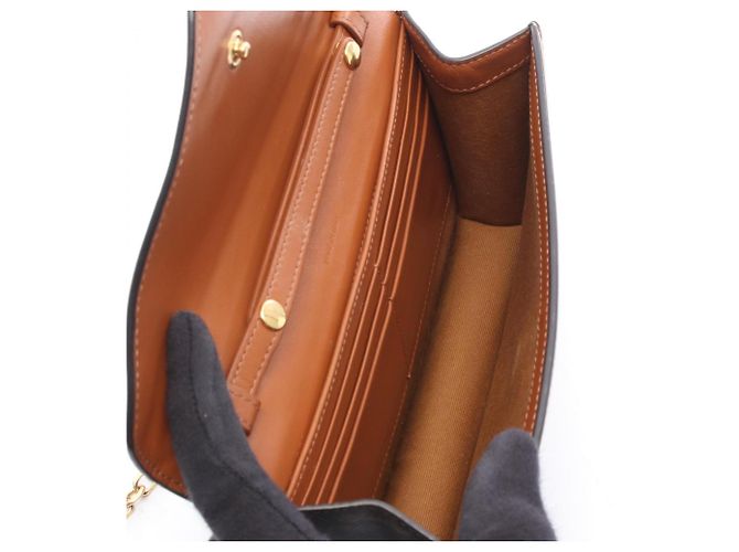 Céline Bolso de hombro Celine Triomphe Castaño Negro - vista 3