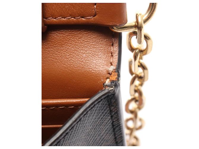 Céline Bolso de hombro Celine Triomphe Castaño Negro - vista 6