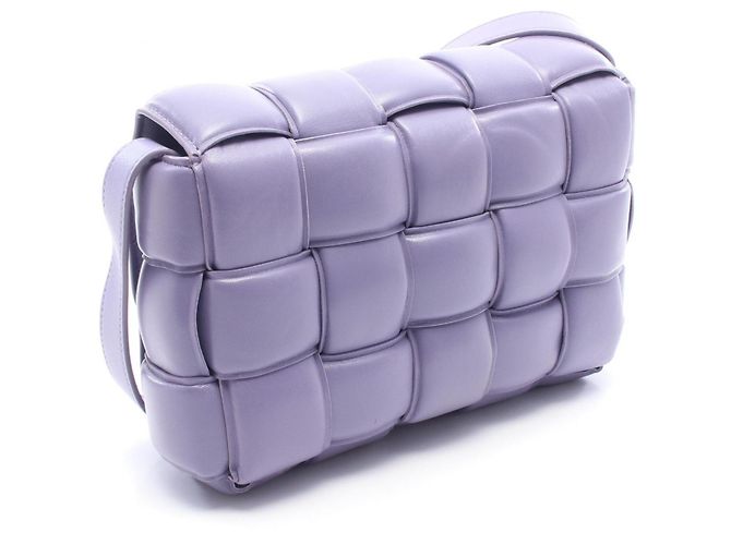 Borsa a tracolla Padded Cassette Bottega Veneta Porpora - vista 2