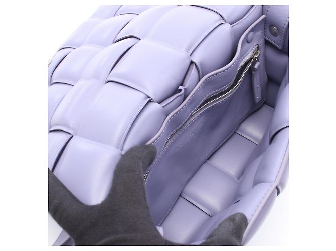 Borsa a tracolla Padded Cassette Bottega Veneta Porpora - vista 3