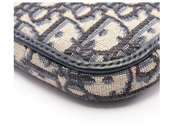 Borsa porta-cellulare Christian Dior Dior 30 Montaigne Crudo Blu navy - vista 6