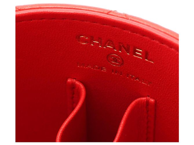 Chanel Matelassé Vanity 2-Way Schultertasche Rot - Ansicht 5
