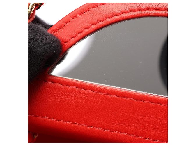 Chanel Matelassé Vanity 2-Way Schultertasche Rot - Ansicht 7