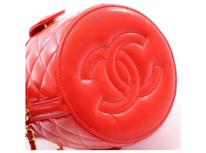 Chanel Matelassé Vanity 2-Way Schultertasche Rot - Ansicht 8