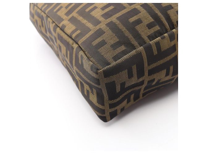 Borsa Tote Fendi Zucca Marrone Pelle e Tela - vista 5