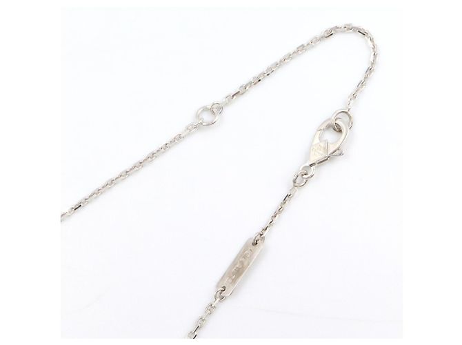 Collana Van Cleef & Arpels Vintage Alhambra in madreperla Argento Bianco - vista 4