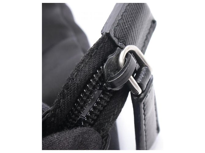 Sac Cabas Prada VELA Noir Nylon et Cuir - vue 6