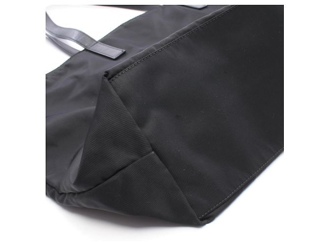 Sac Cabas Prada VELA Noir Nylon et Cuir - vue 7