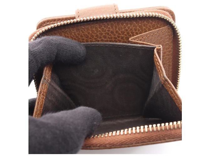 Gucci GG Canvas Bi-fold Geldbörse Braun Beige - Ansicht 7