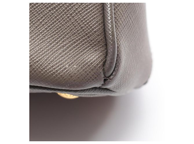 Prada Saffiano Lux Galleria 2-Way Handtasche - Gray Braun - Ansicht 6