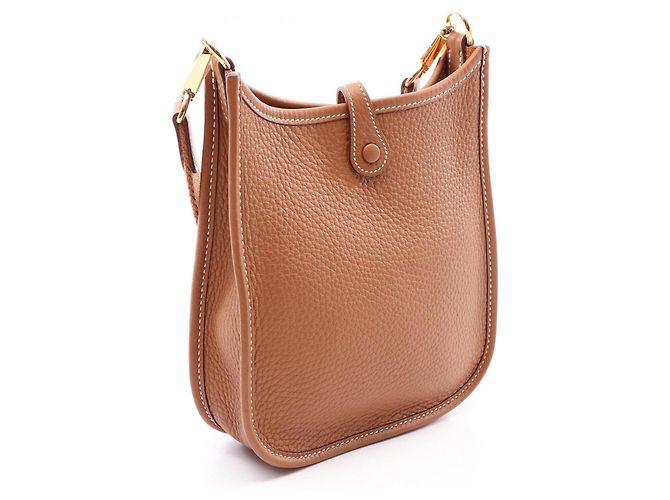 Hermès Bolsa de ombro Hermes Evelyne TPM Amazon Gold Marrom - vista 2