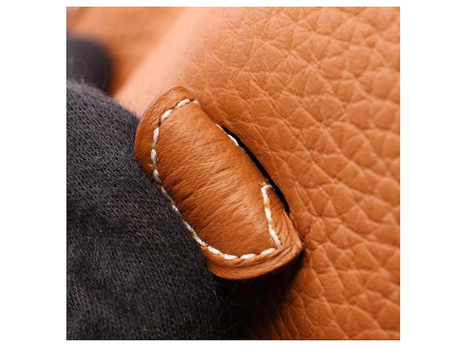 Hermès Bolsa de ombro Hermes Evelyne TPM Amazon Gold Marrom - vista 5