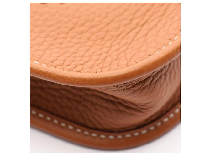Hermès Bolsa de ombro Hermes Evelyne TPM Amazon Gold Marrom - vista 6
