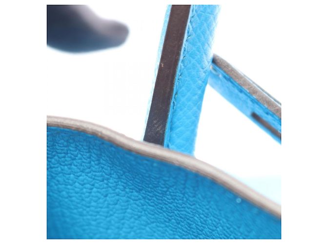 Hermès Hermes Birkin 30 Blue Zanzibar Handtasche Blau - Ansicht 10