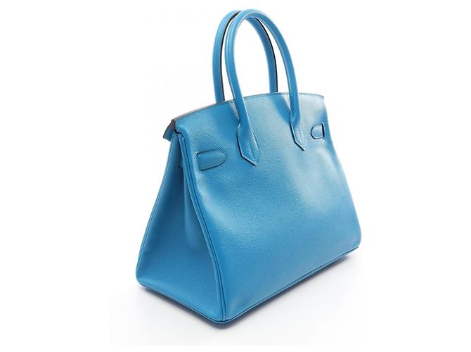 Hermès Hermes Birkin 30 Blue Zanzibar Handtasche Blau - Ansicht 2