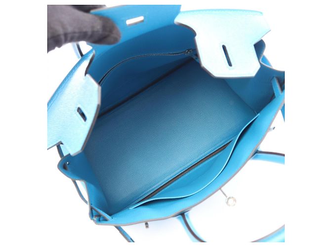 Hermès Hermes Birkin 30 Blue Zanzibar Handtasche Blau - Ansicht 3