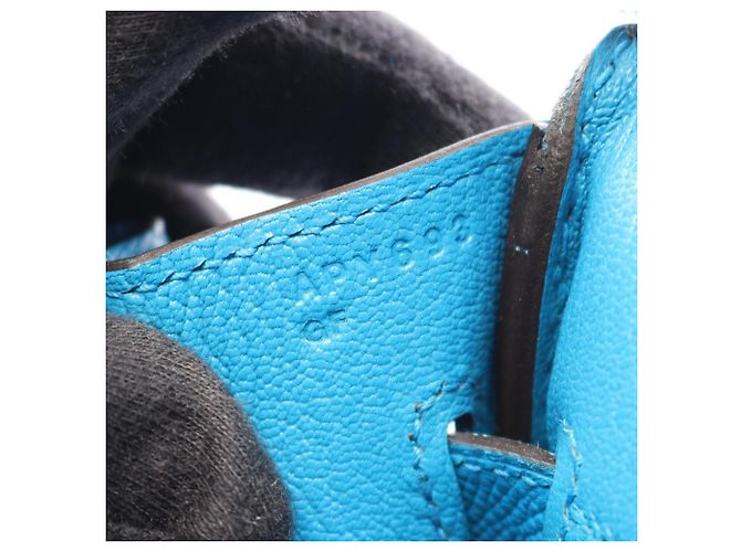 Hermès Hermes Birkin 30 Blue Zanzibar Handtasche Blau - Ansicht 5