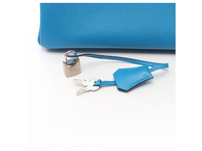 Hermès Hermes Birkin 30 Blue Zanzibar Handtasche Blau - Ansicht 6