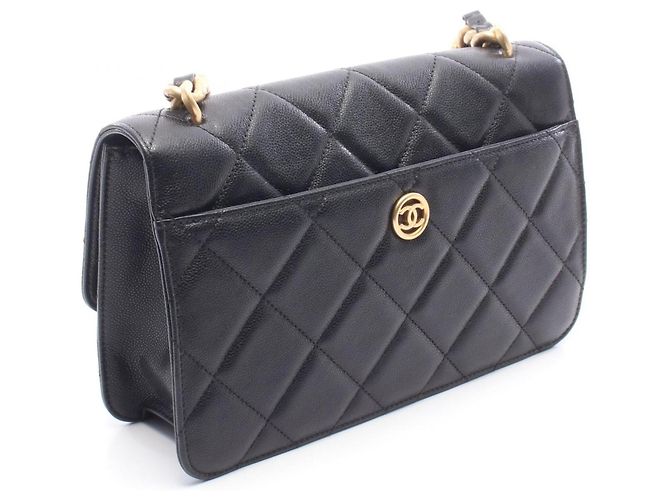 Timeless Bolsa de Ombro Chanel Matelassé Preto - vista 2