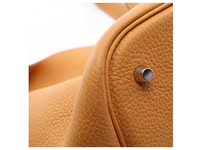 Hermès Bolso Hermes Picotin Lock GM Natural Sable Castaño - vista 7