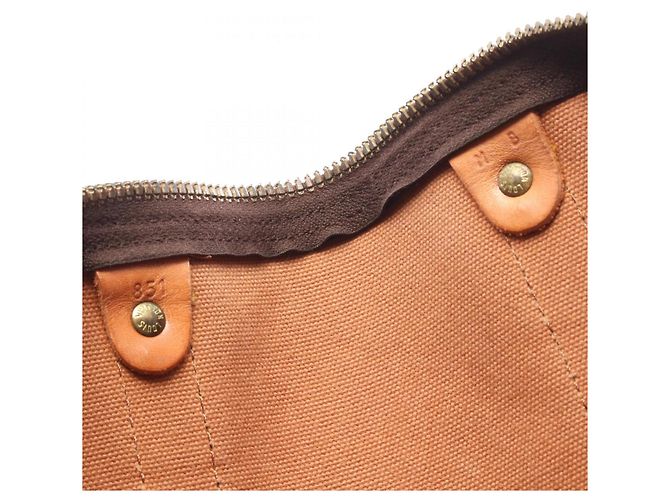 Bolso Boston Louis Vuitton Keepall 50 Castaño Monograma - vista 5