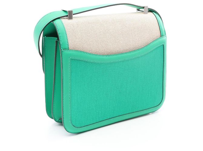 Hermès Borsa a tracolla Hermes Constance 3 24 Beige Verde - vista 2