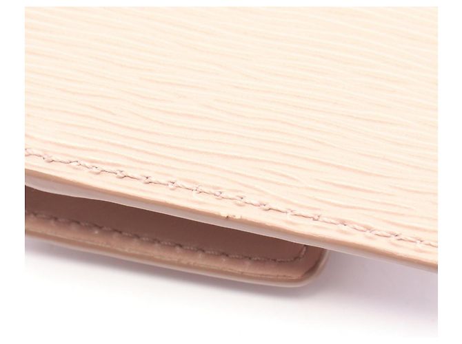 Prada Triangle Logo Pink Leather Card Case - view 5
