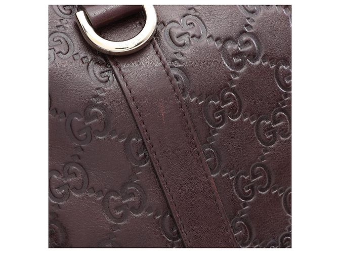 Borsa Tote Gucci Abbey Guccissima Marrone - vista 11