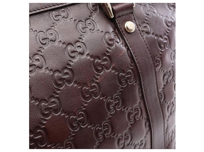 Borsa Tote Gucci Abbey Guccissima Marrone - vista 6