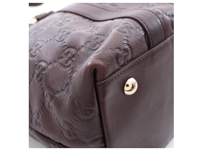 Borsa Tote Gucci Abbey Guccissima Marrone - vista 8