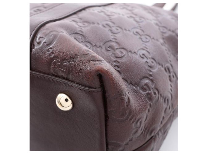Borsa Tote Gucci Abbey Guccissima Marrone - vista 9